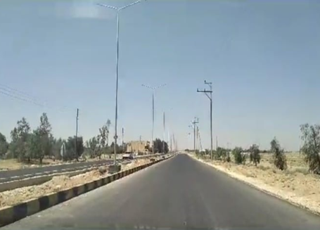 فتح وتعبيد وخلطة أسفلتيه للمدخل الرئيسي لبلدية أم الجمال